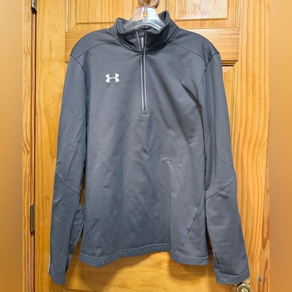 Under Armour size M Men's Gray half zip - Picture 1 of 9